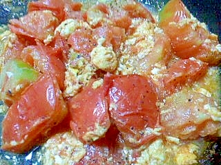 トマトと玉子の炒め物