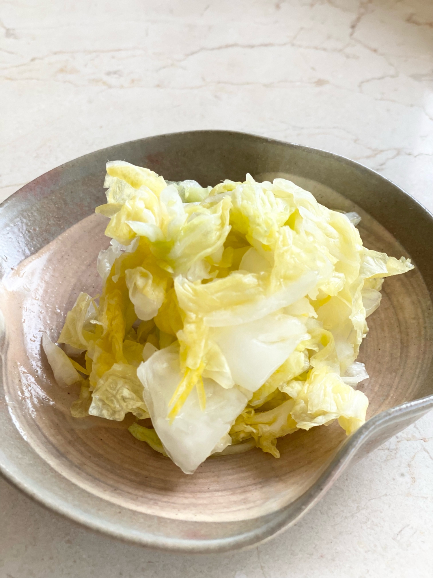 白菜の浅漬けレモン風味