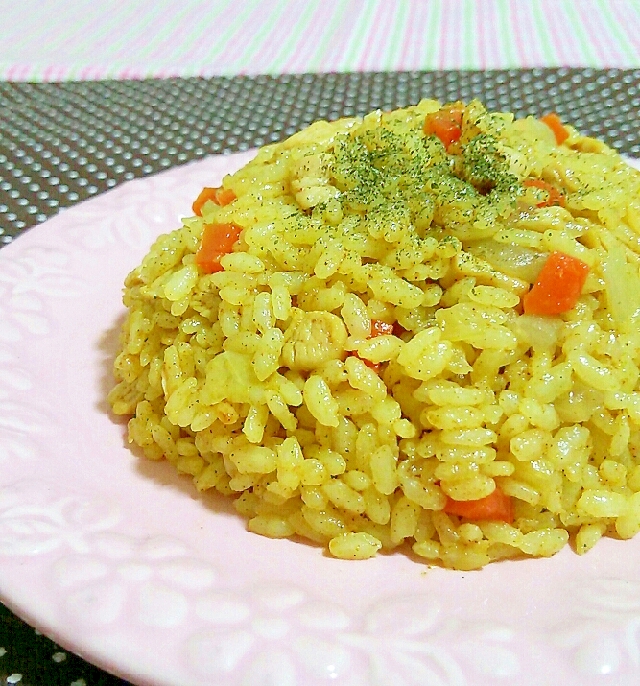 炊飯器でチキンカレーピラフ