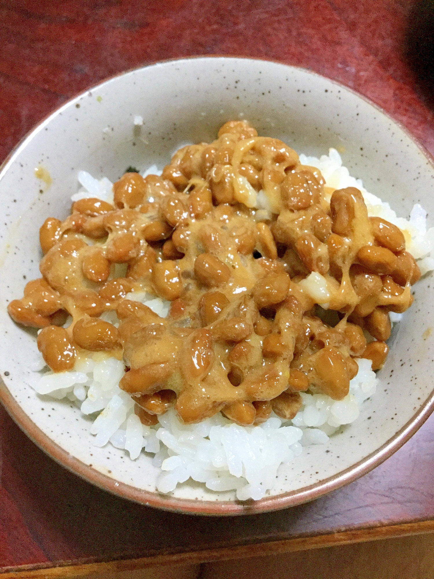 麺つゆで旨みたっぷり☆納豆ご飯!