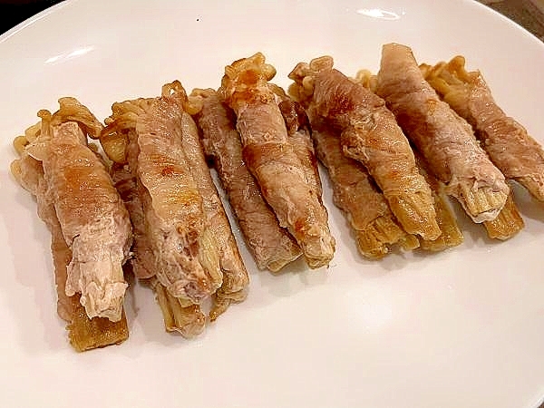 かんたんシンプルえのきの豚肉巻き
