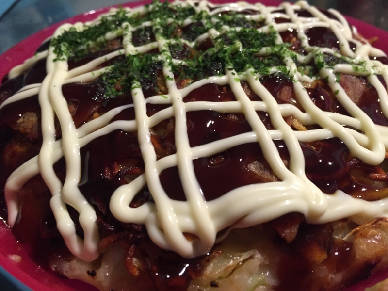 リサイクル！キムチお好み焼き