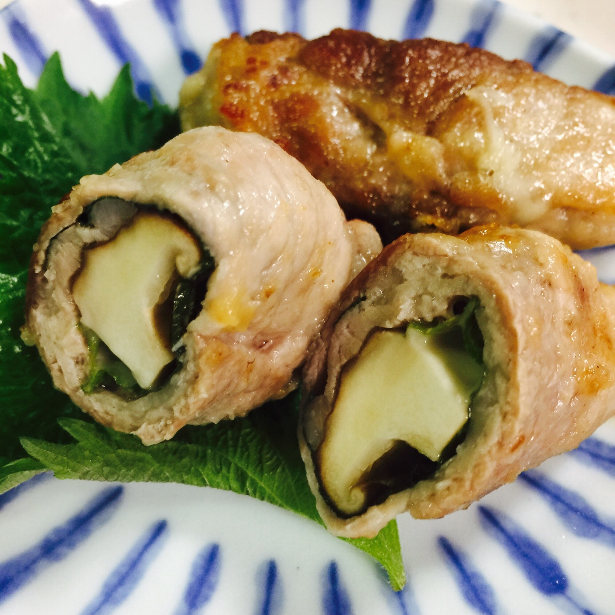 大葉 しいたけ チーズの豚巻き レシピ 作り方 By Kurubii 楽天レシピ