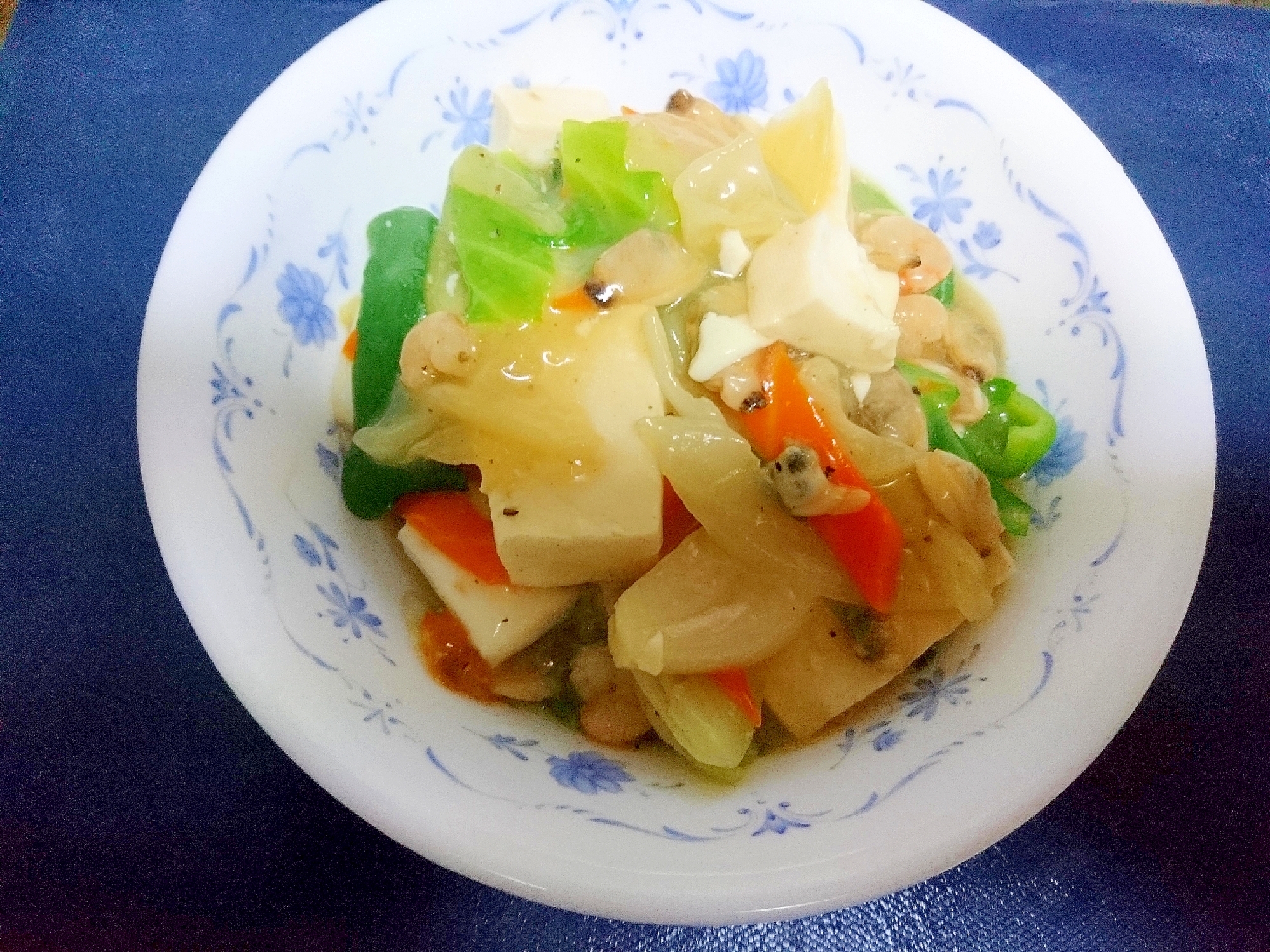 豆腐とシーフードのうま煮