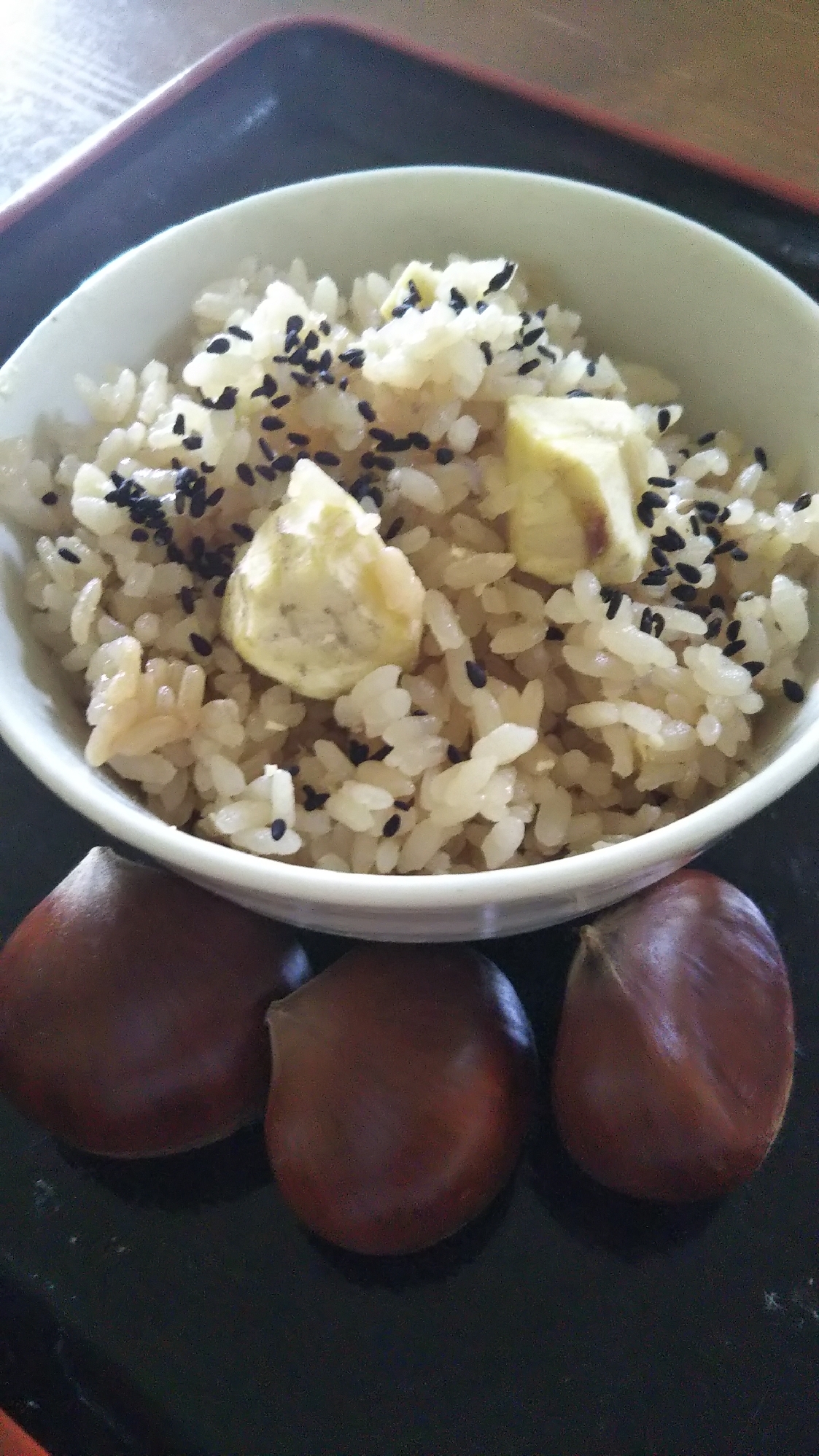 *~簡単 炊き込み栗ごはん~*