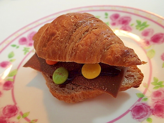 チョコたっぷり☆チョコクロワッサン