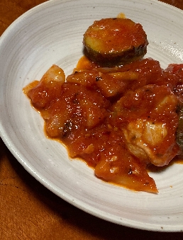 ラタトゥイユ、鶏のトマト煮