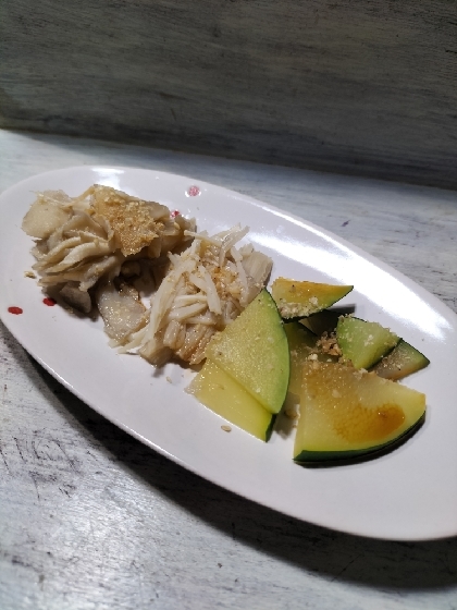 ズッキーニ&えのき&椎茸の胡麻和え