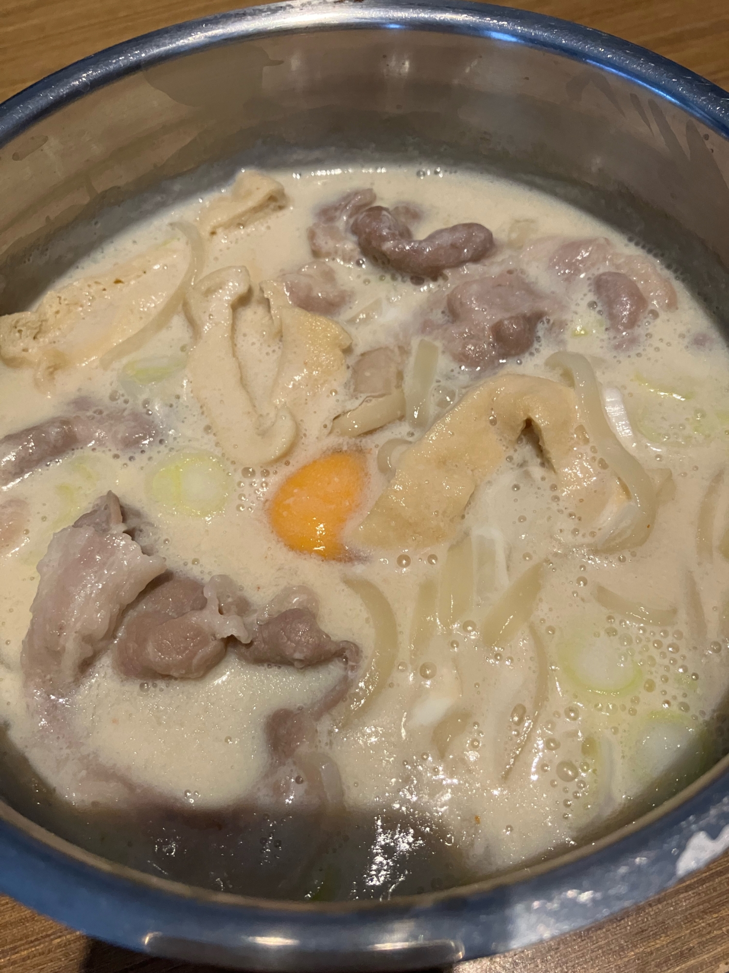 豚肉豆乳うどん