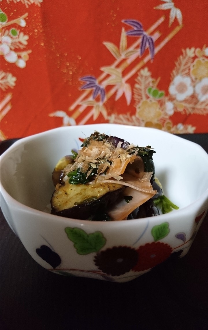 茄子のサッパリ温サラダ