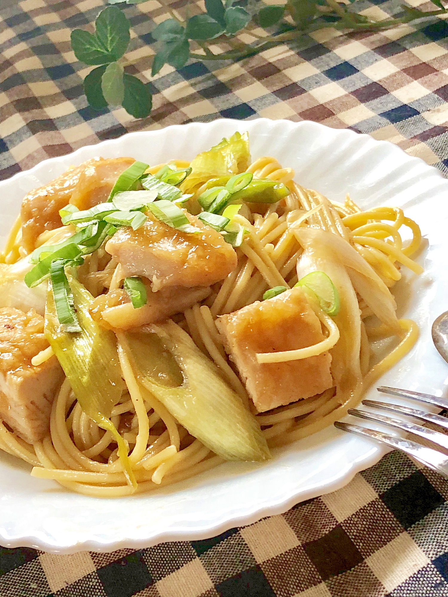 照り焼きチキンのコク旨パスタ レシピ 作り方 By みさきらりんず 楽天レシピ