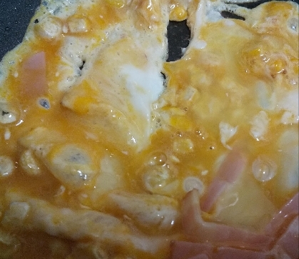 ♥　冷凍庫整理＆チーズスクランブル卵のサラダ　♥