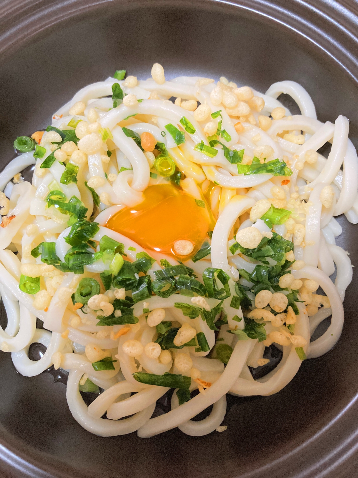 電子レンジで！サクッととろたまうどん