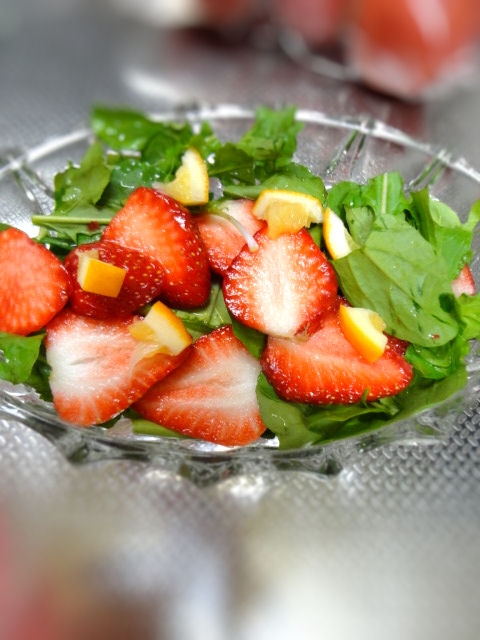 いちごとルッコラのサラダ レシピ 作り方 By すいかサマ 楽天レシピ いちごとルッコラのサラダ レシピ 作り方 By すいかサマ 楽天レシピ