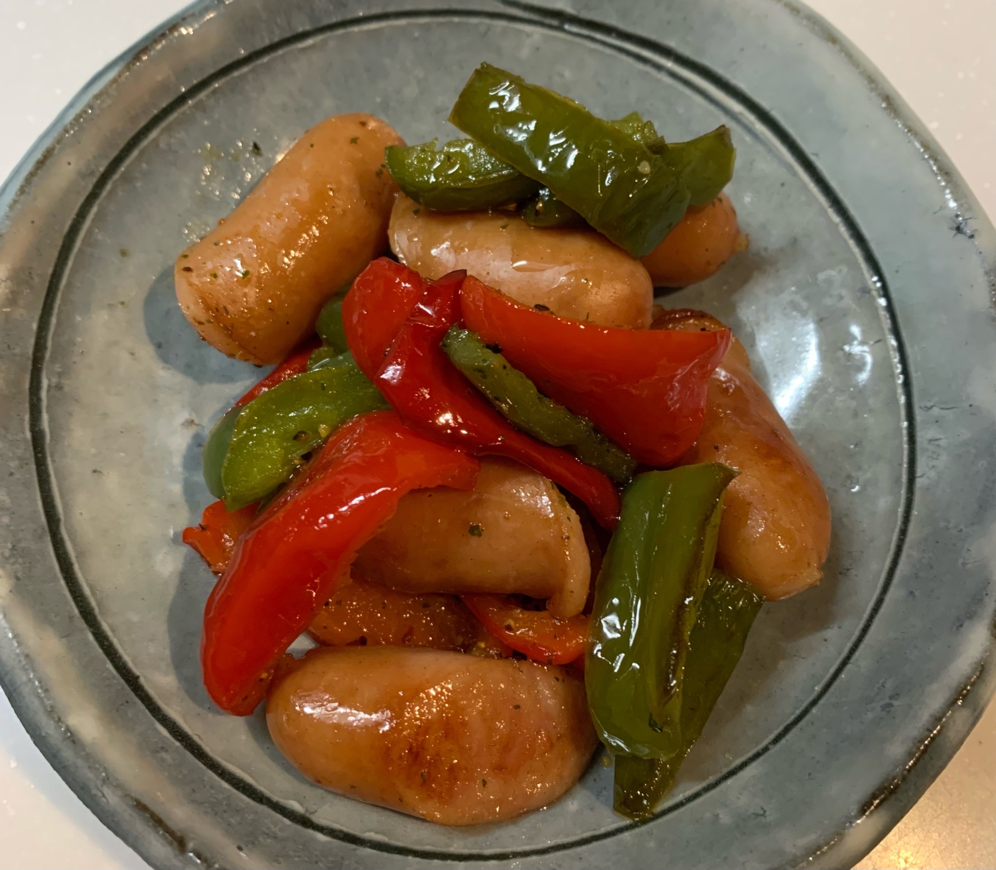 ウィンナーとピーマン ほりにし炒め