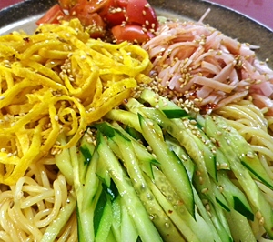 パスタで冷やし中華
