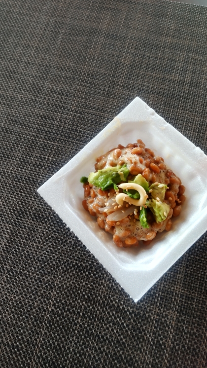 納豆アレンジ 新玉ねぎスライス&アボカド
