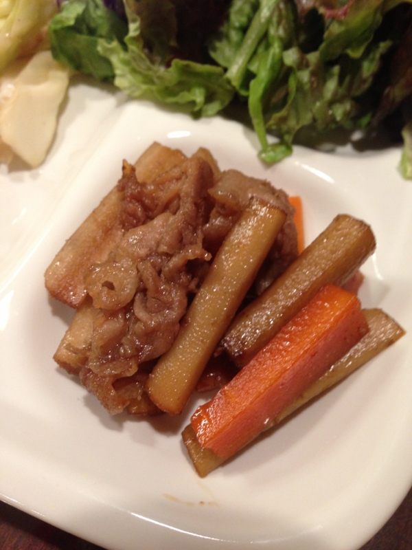 和の食卓☆豚肉と細ごぼうの炒め煮