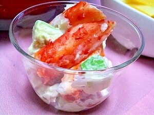 贅沢だけど今夜は特別❤タラバ蟹サラダ レシピ・作り方 by BUnBUn Cafe