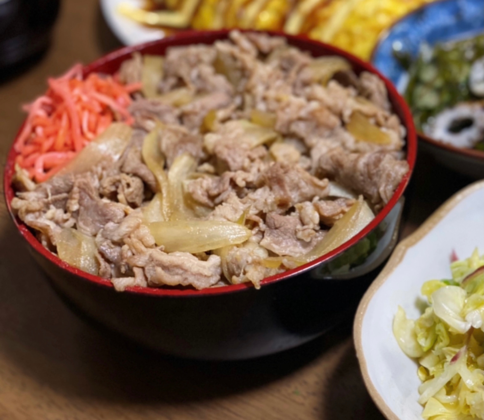 我が家の牛丼