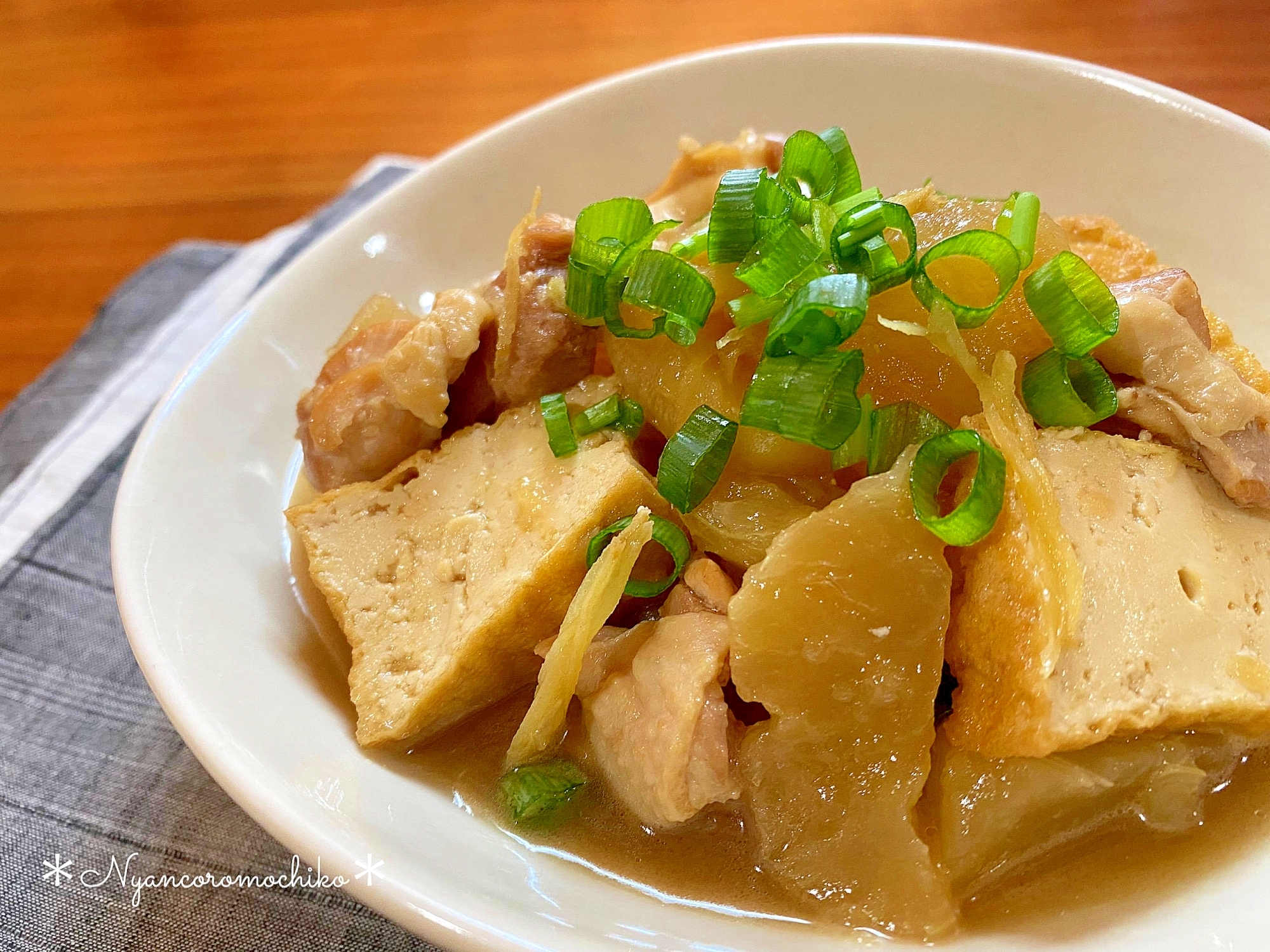 ほっこり優しい♡鶏と大根の生姜煮