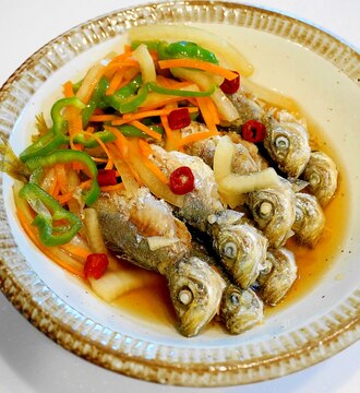 真アジの南蛮漬け 開きを使って漬け時間短縮 レシピ 作り方 By 雪花草7687 楽天レシピ 真アジの南蛮漬け 開きを使って漬け時間短縮 レシピ 作り方 By 雪花草7687 楽天レシピ