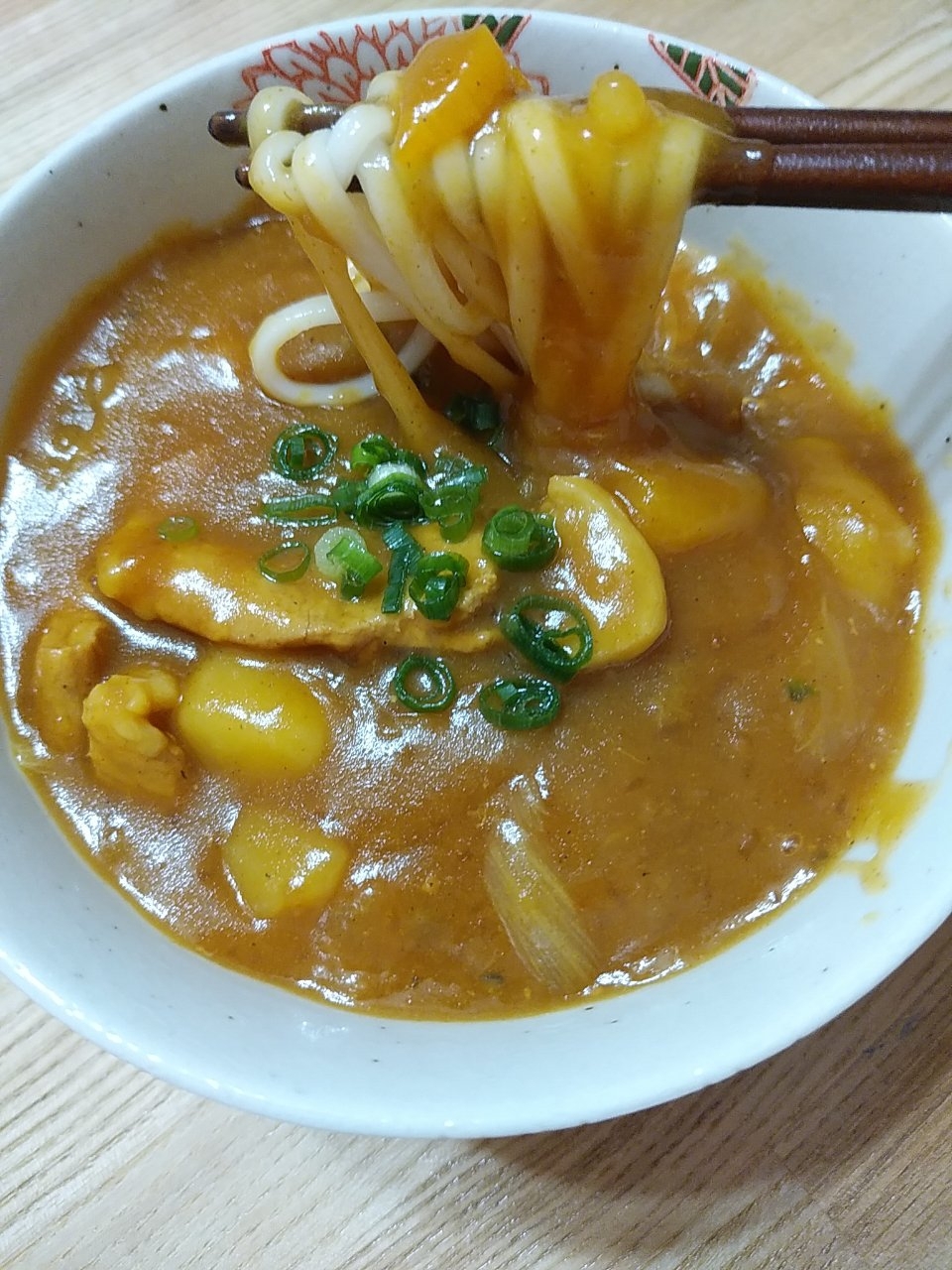 おそばやさん風♡あんかけかれーうどん