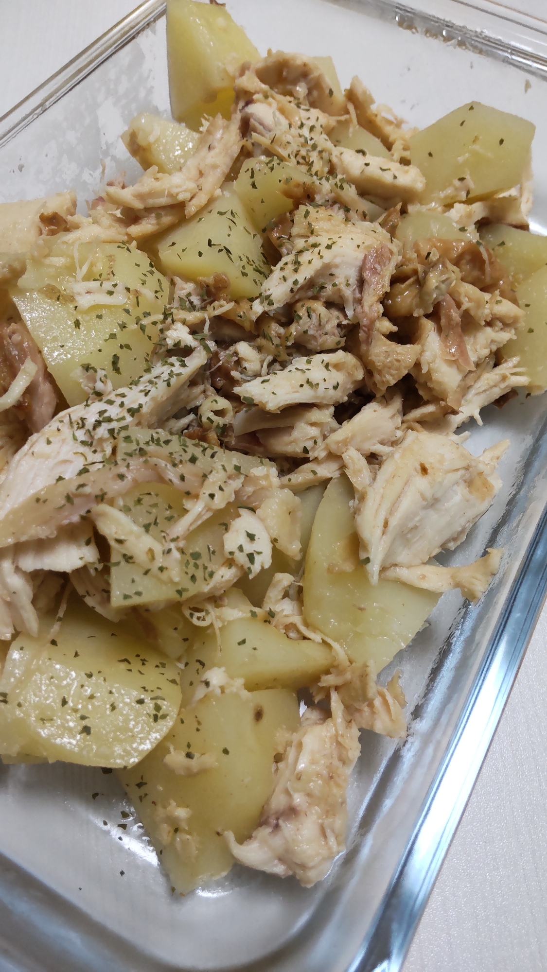 COSTCO☆ロティサリーチキン&じゃが炒め