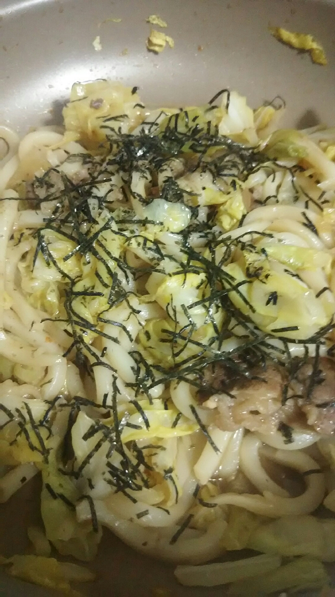 白ネギが美味しいやさしい味の焼うどん♪