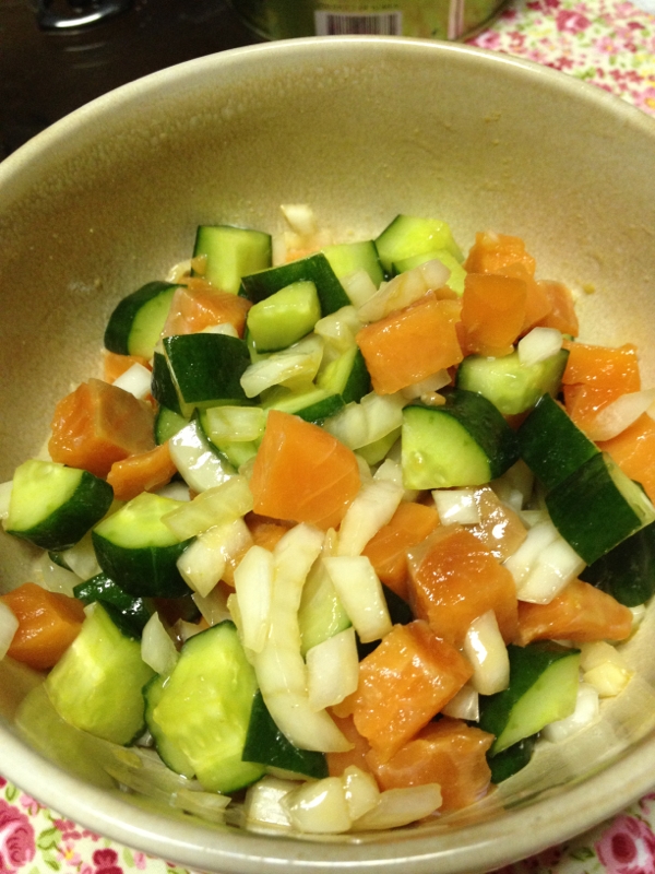 ハワイアン 簡単 ロミロミサーモン レシピ 作り方 By Licca222 楽天レシピ