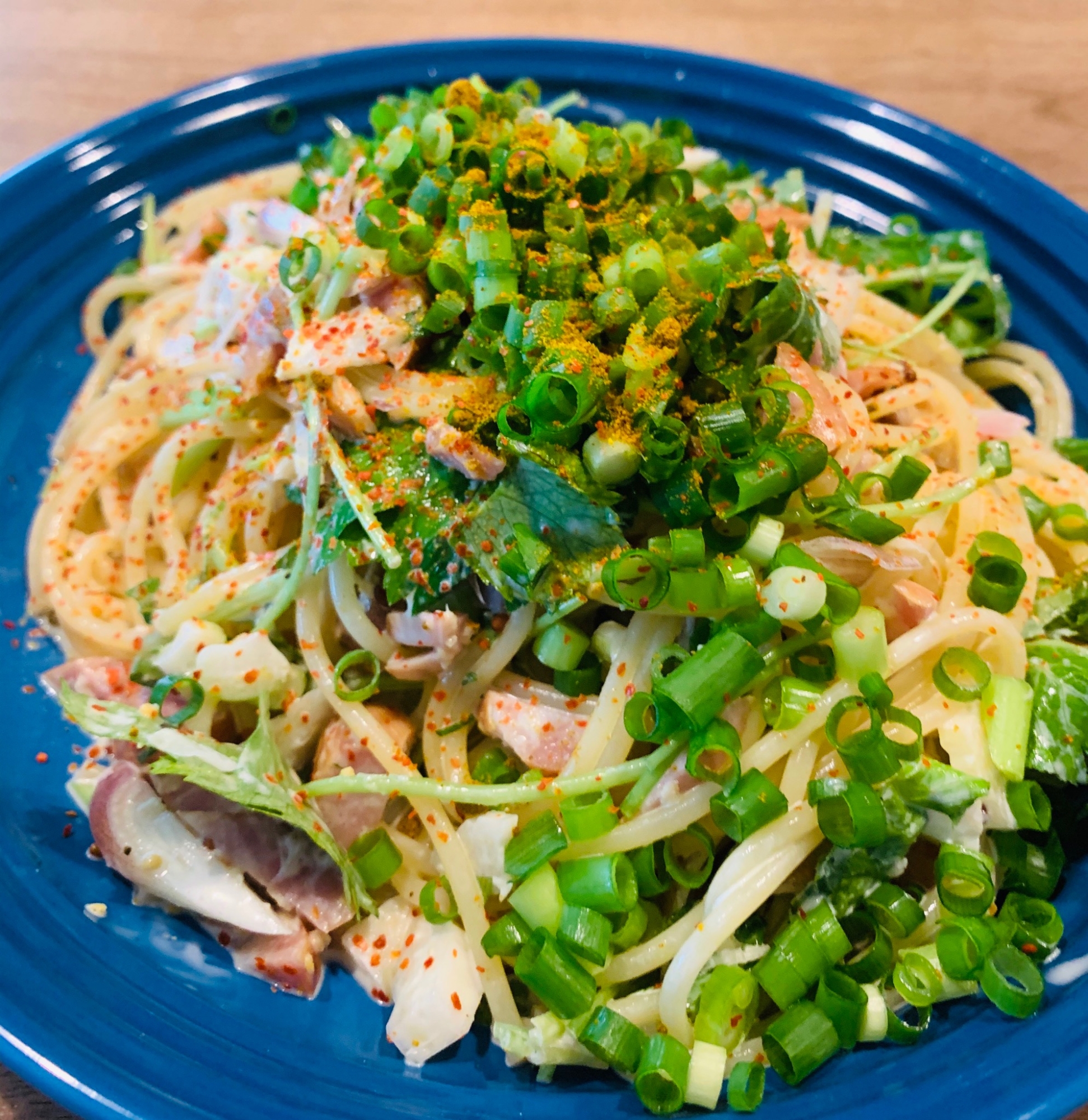 暑い日は！香味野菜の冷製パスタ