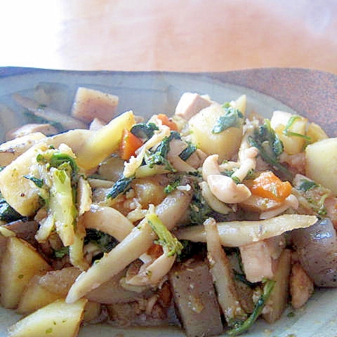 豚挽肉野菜蒟蒻味噌生姜煮