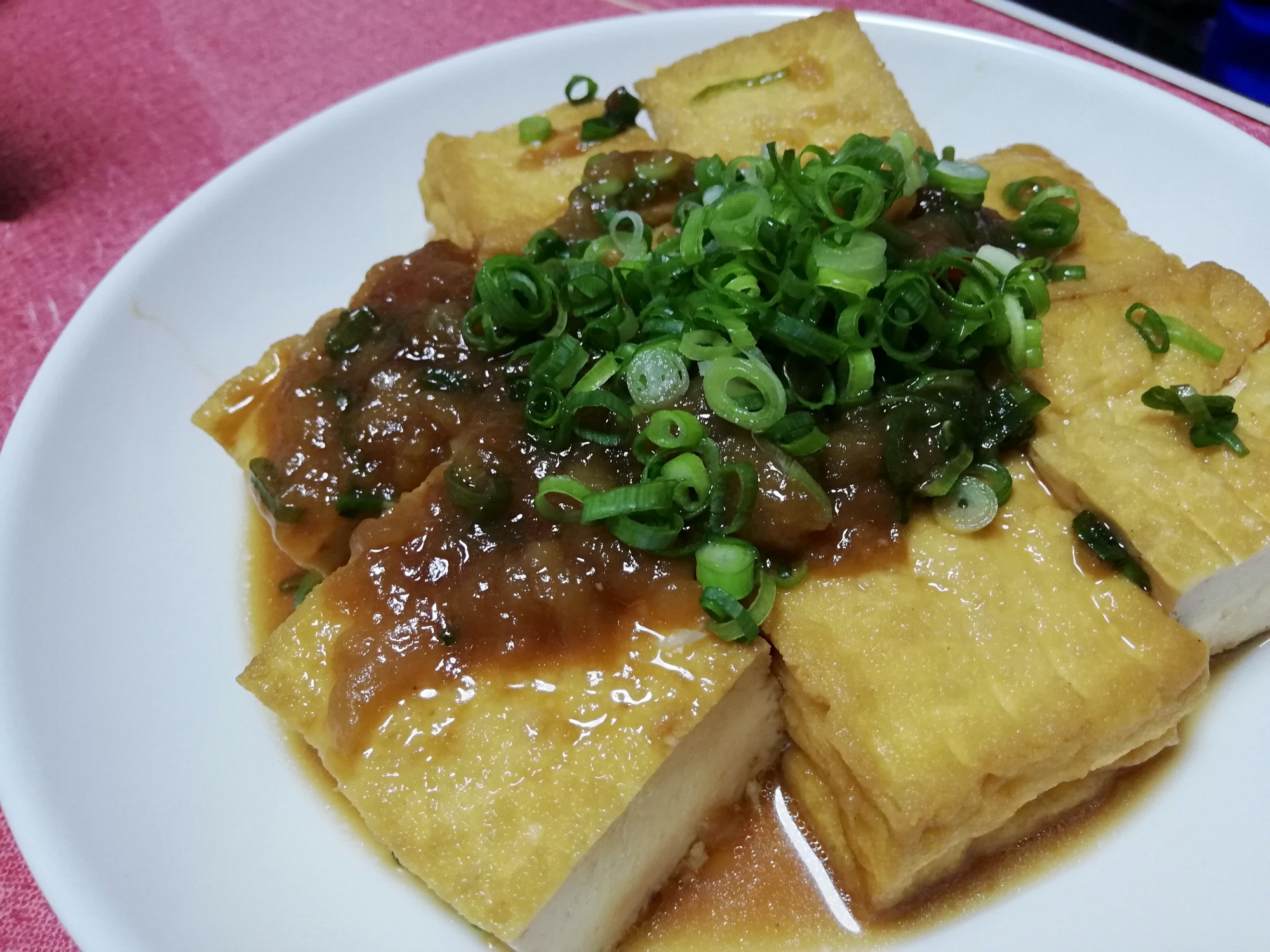 超簡単！厚揚げを使った！焼かない揚げ出し豆腐！