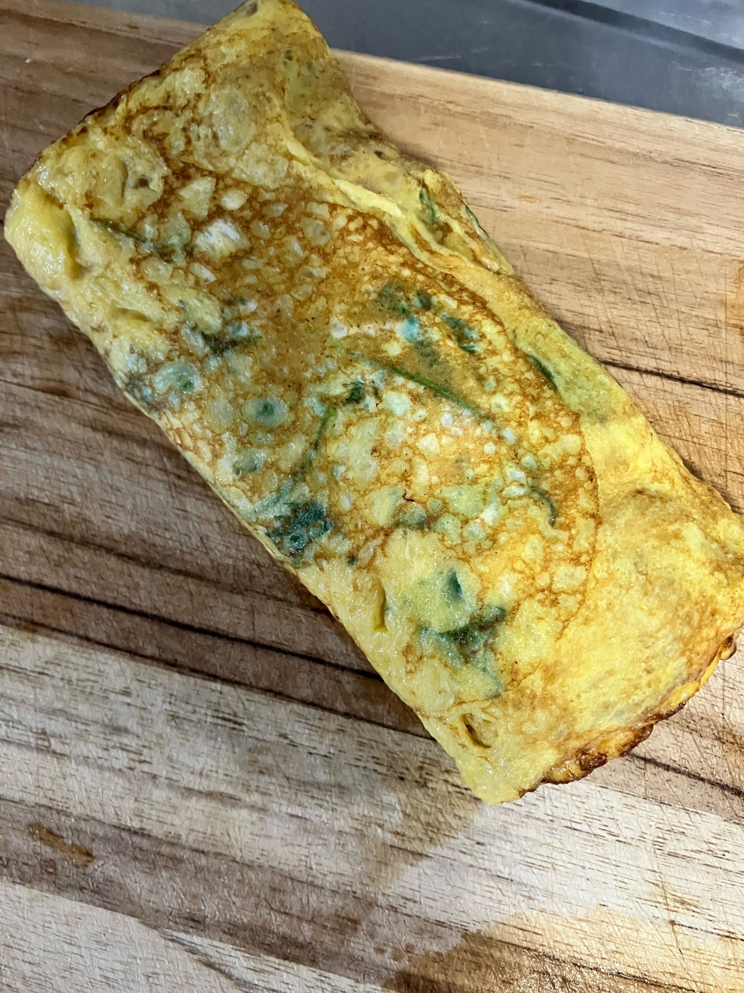 ベビーリーフの卵焼き