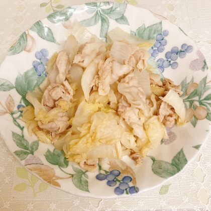 豚肉☆白菜☆こんにゃくの炒め物