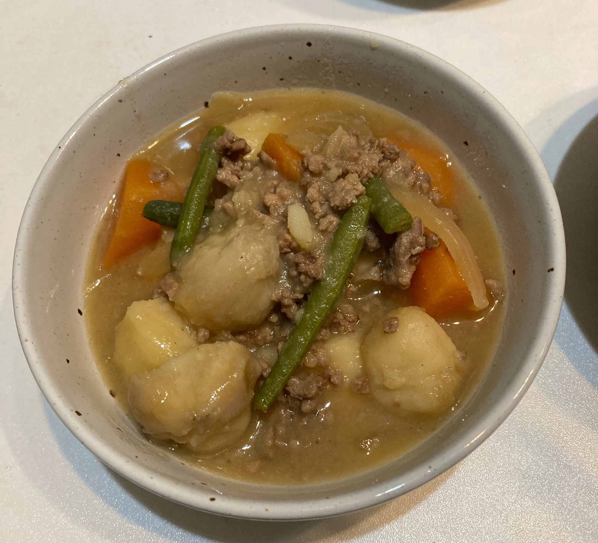 里芋と挽き肉の肉じゃが風煮物