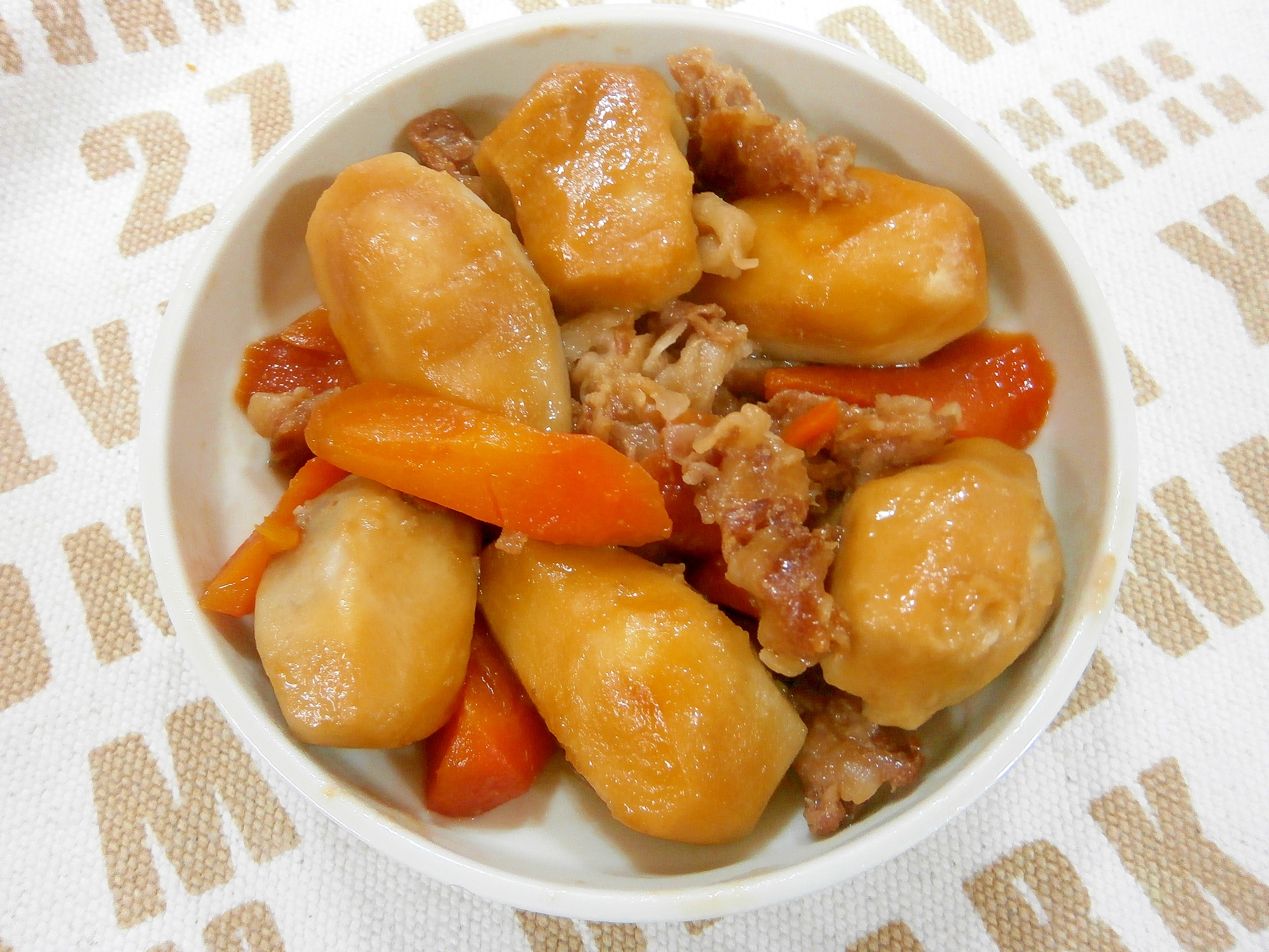 圧力鍋で！豚肉と里芋の煮物