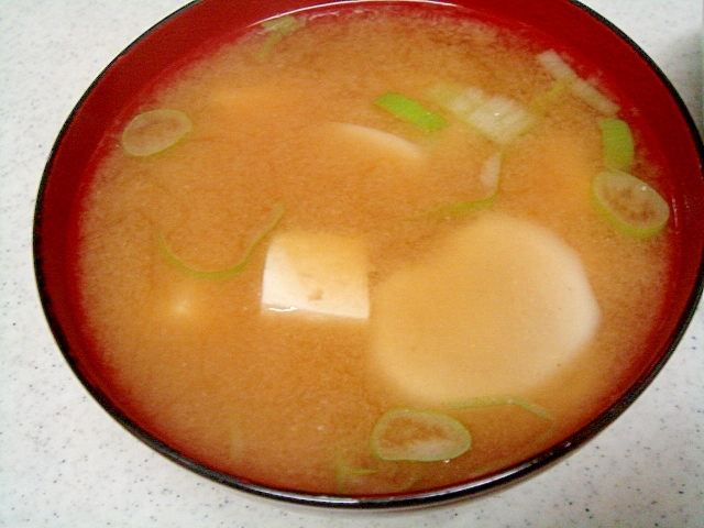 豆腐と蕪の味噌汁