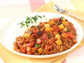 10分で簡単!なすのキーマカレー