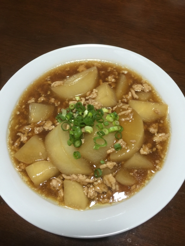 大根とひき肉のとろ煮