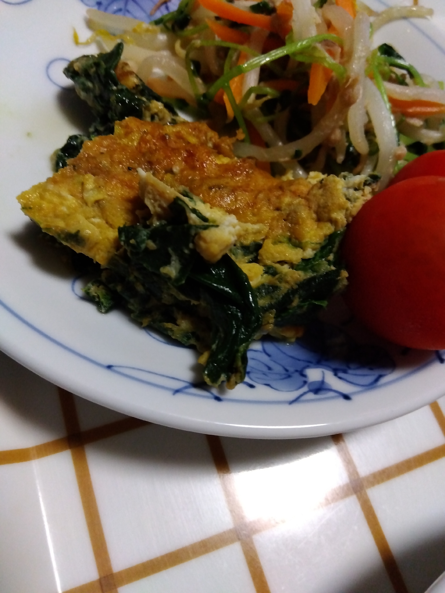 ほうれん草の卵とじ