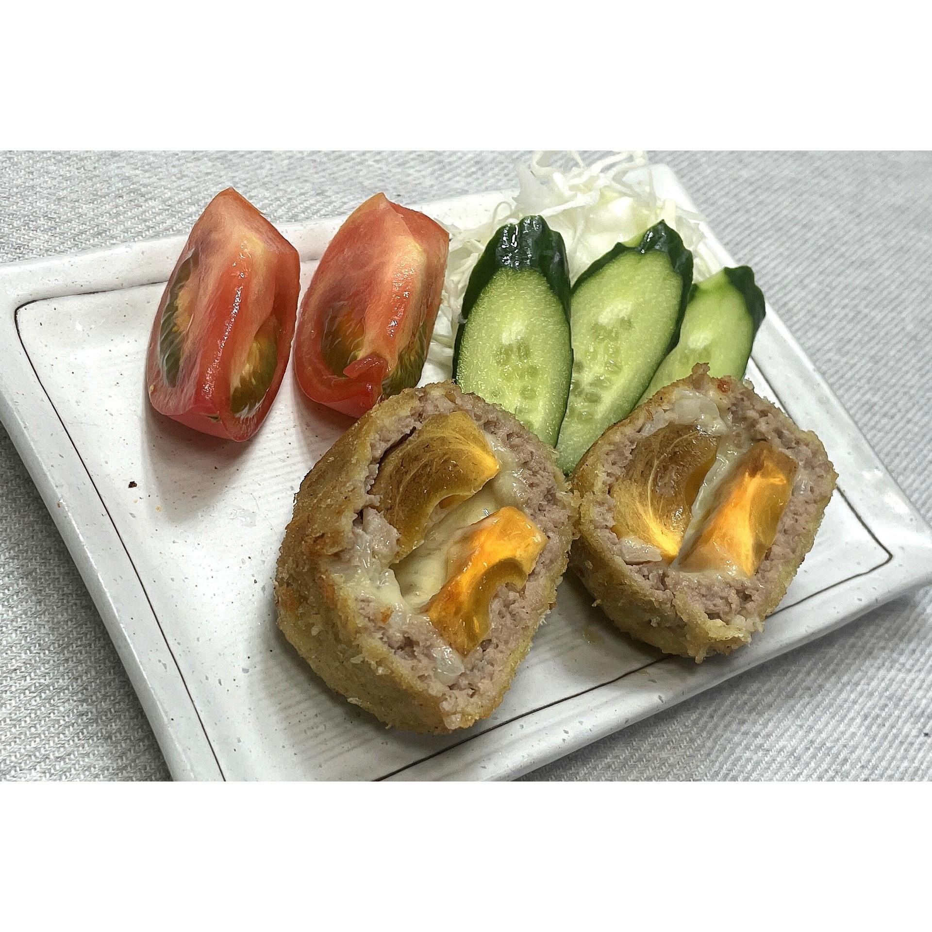 柿とチーズのメンチカツ★動画あり★