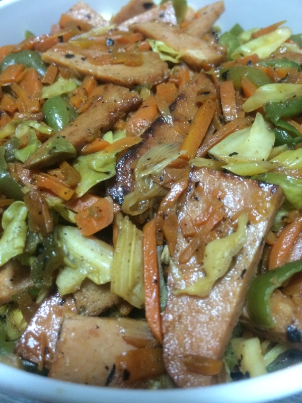 ギフトハムと野菜の炒め物