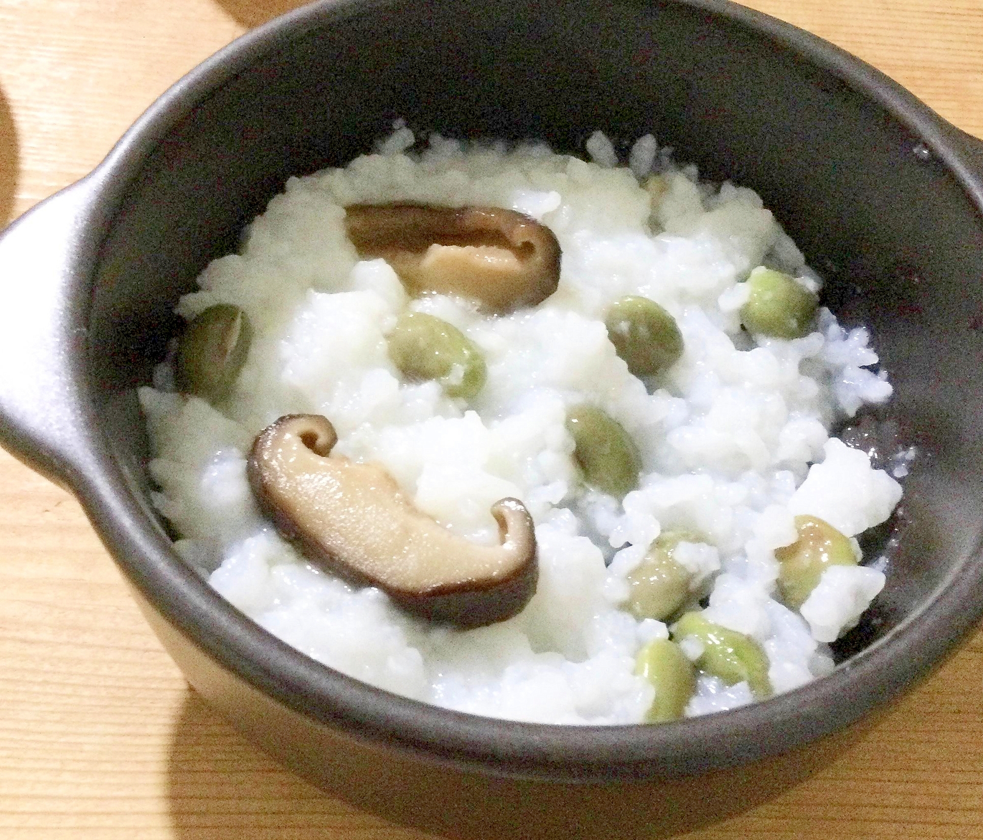 黒枝豆椎茸入りご飯♪