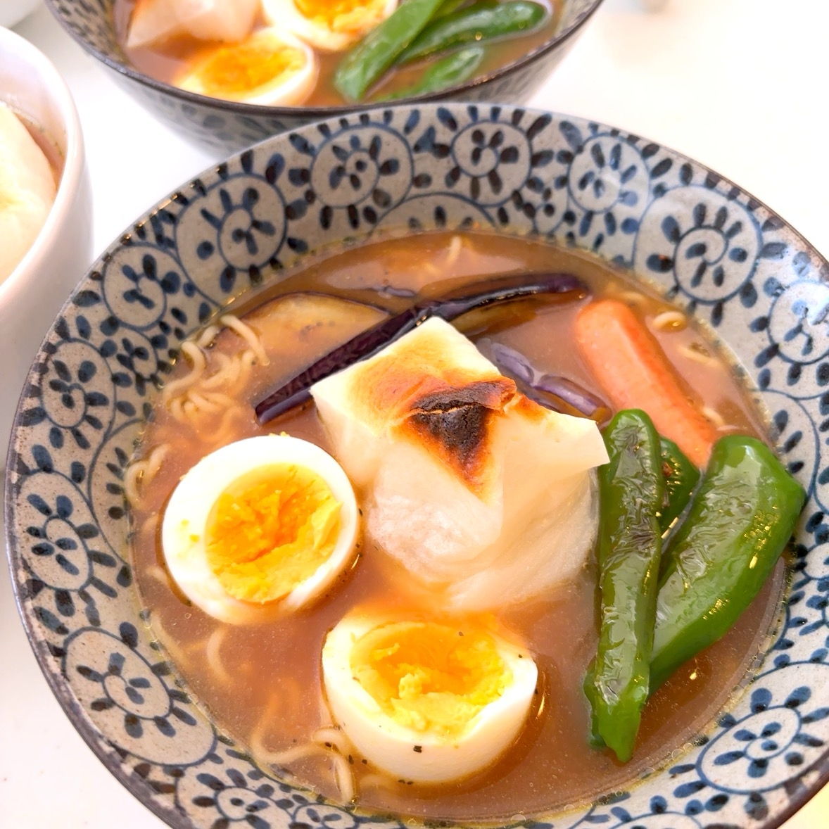 インスタントのスープカレーラーメンが大変身♪