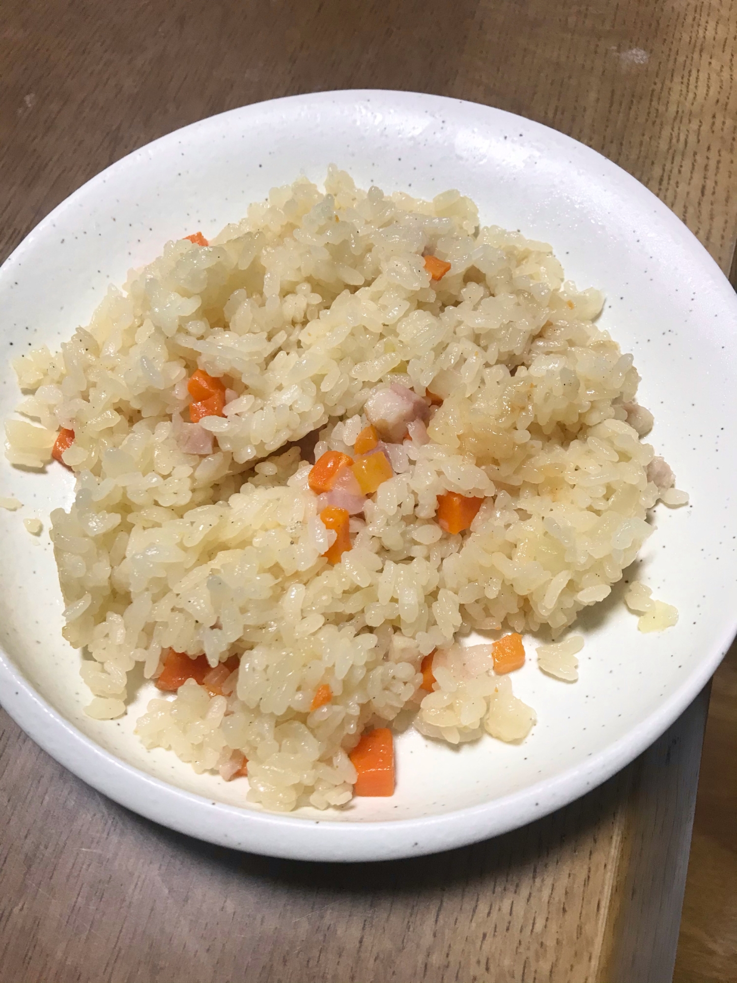 簡単調理！炊飯器で作るピラフ❗️