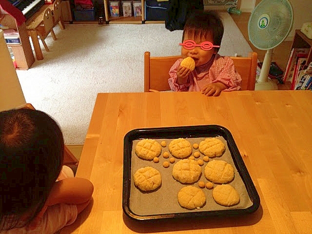 家にある材料で、簡単メロンパン！