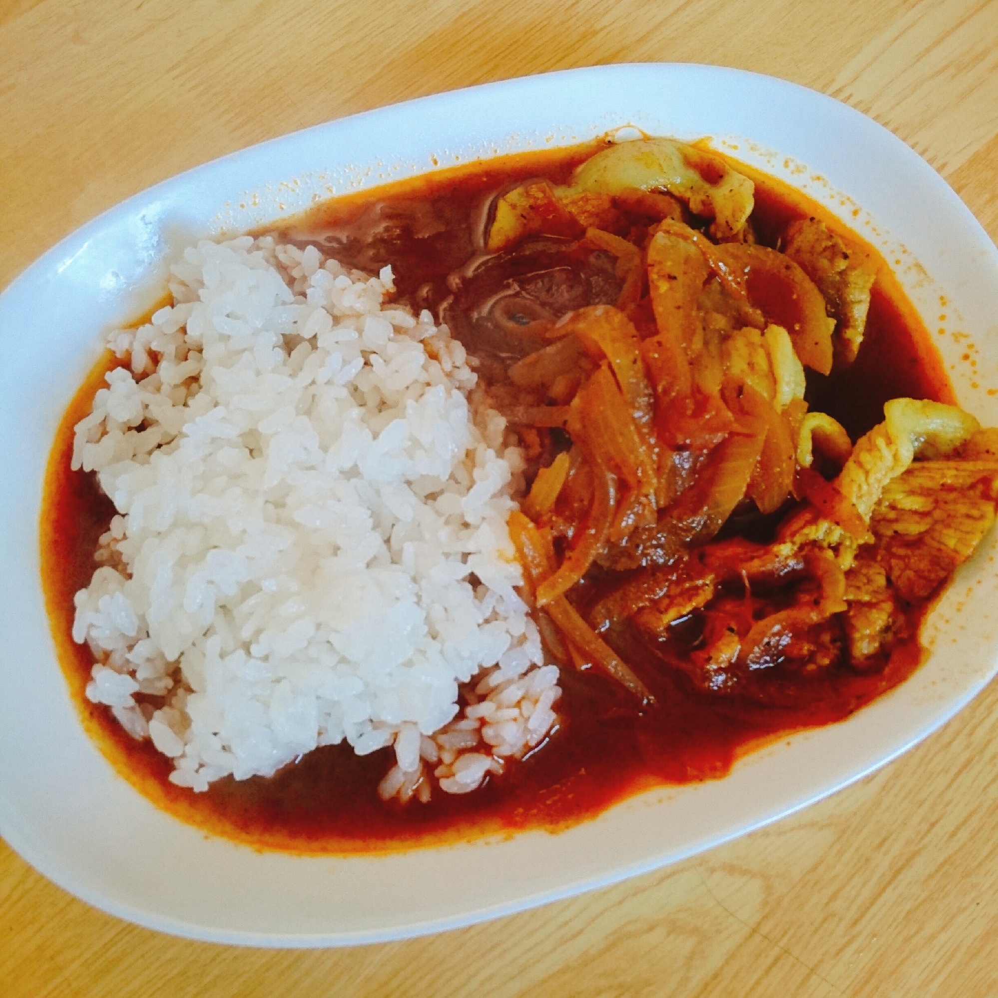 簡単☆豚と玉ねぎのスープカレー