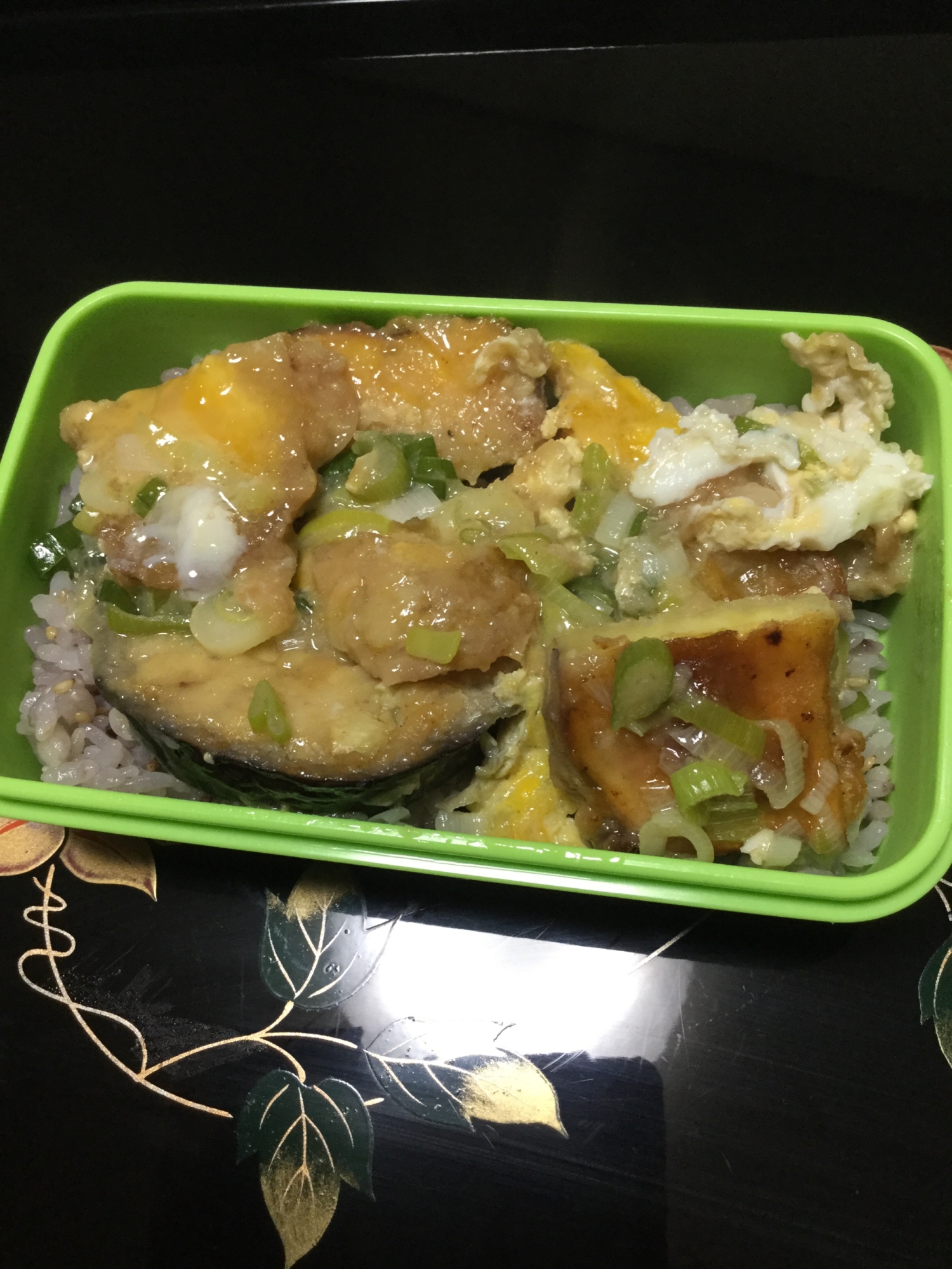 味付けご飯で天丼