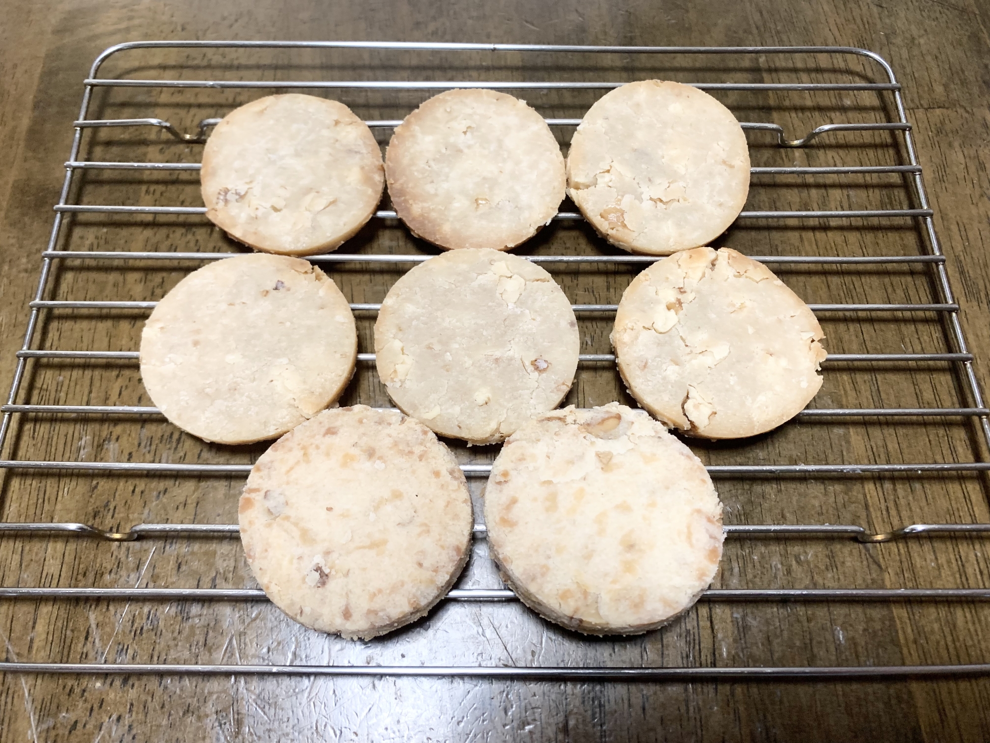 焼き菓子レシピ　米粉くるみクッキー